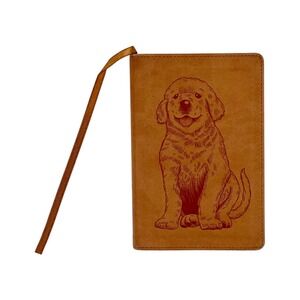 NIV Playful Puppies Bible Compact Thinline Tan Faux Leather Dog Design Zondervan